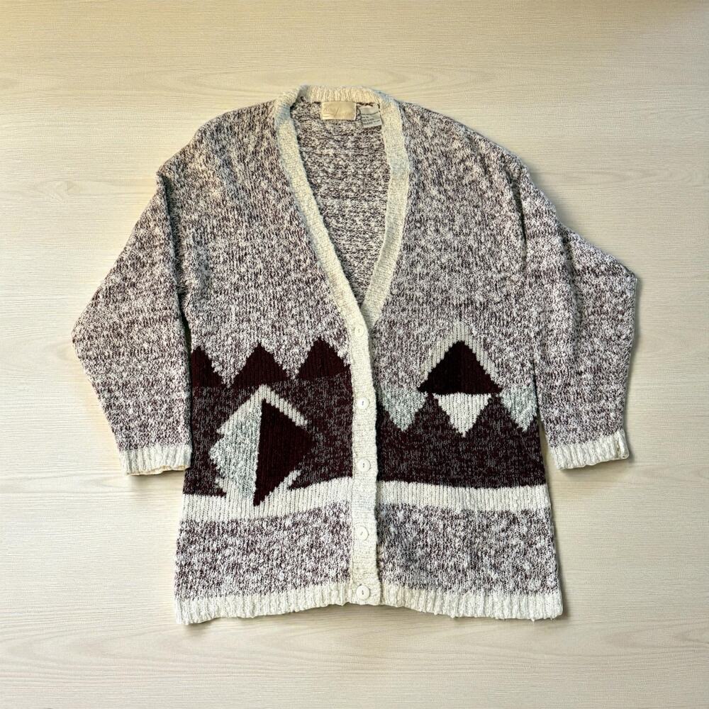 Vintage Nina Austin Long Cardigan. Size XL.